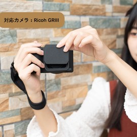 JJC Metal Rectangle Lens Hood + Hood Cap for Ricoh GR3 GRIII GRIII HDF Lens Protection Anti-glare Anti-Dust No Vignetting Black Aluminum Alloy