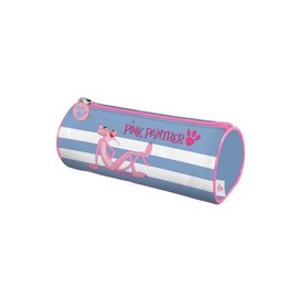 Dohe - Round Pencil Case - Pink Panther - Stripes Model