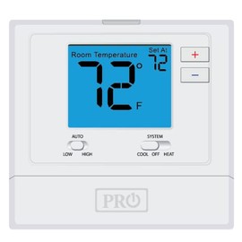 PRO1 T731 New: T700 Platform: Wired PTAC Thermostat, Non-programmable, 2H/1C Heat Pump or 1H/1C Conventional with 4 sq. in. Display