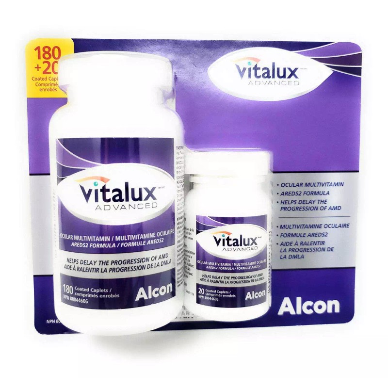 Vitalux Advanced Ocular Multivitamin - 180 + 20 Coated Caplets