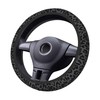 Black Leopard Cheetah Steering Wheel Cover for Women, Universal 15