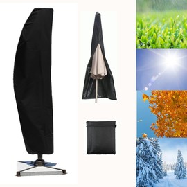 HUNAIGEE Umbrella Cover for Outdoor Waterproof Parasol Cover for 9-13ft Cantilever Umbrellas Windproof Weatherproof Anti-UV Rain Wind Dust 265cm