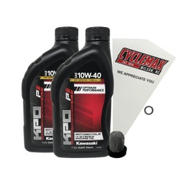 Cyclemax Standard KPO Oil Change Kit compatible with 2012-2025 Kawasaki BRUTE FORCE 300