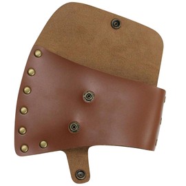 Hatchet Cover PU Leather Axe Sheath Waist Mounted Axe Head Cover with Snap Button 6.1x4.3 inch Hatchet Sheath for Camping Woodworking Hatchet Cover Leather Axe Sheath Hatchet Sheath Axe Head Cover Ax