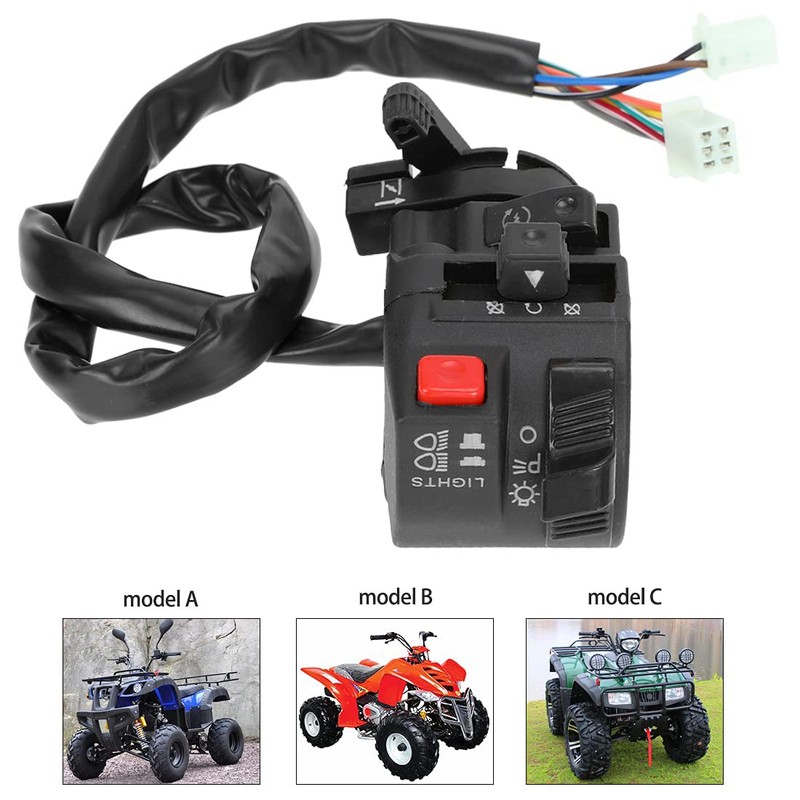 FVRITO 5 Function 9 Wire Left Starter Kill Light Choke