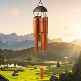 Nowpis 38"Bamboo Wind Chimes. Handcrafted Bamboo Wind Chime Bring a Unique and Soothing Melody, Create a Zen Atmosphere, Use for Outdoor Gardens, and Indoor Decor. Perfect for Sympathy, Memorial Gifts