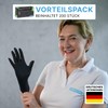 ARNOMED Disposable Gloves, Black, Pack of 200, L, Nitrile Gloves,