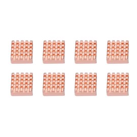 8PCS Disipador de Calor Cobre Puro Disipador de Calor Aleta de enfriamiento Disipador de Calor para Tarjeta gráfica CPU portátil Fácil de Instalar
