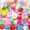 GOGOONLY 100pcs Charms Kawaii Cute Set Resin Candy Charms Mixed