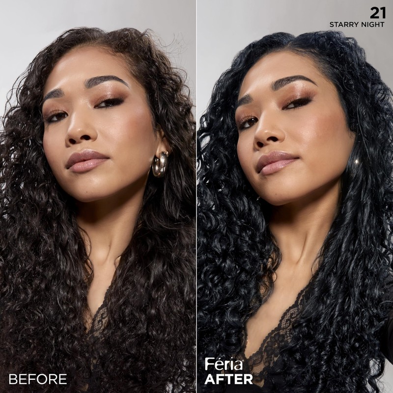 L'Oreal Paris Feria Multi-Faceted Shimmering Permanent Hair Color, 21 Starry