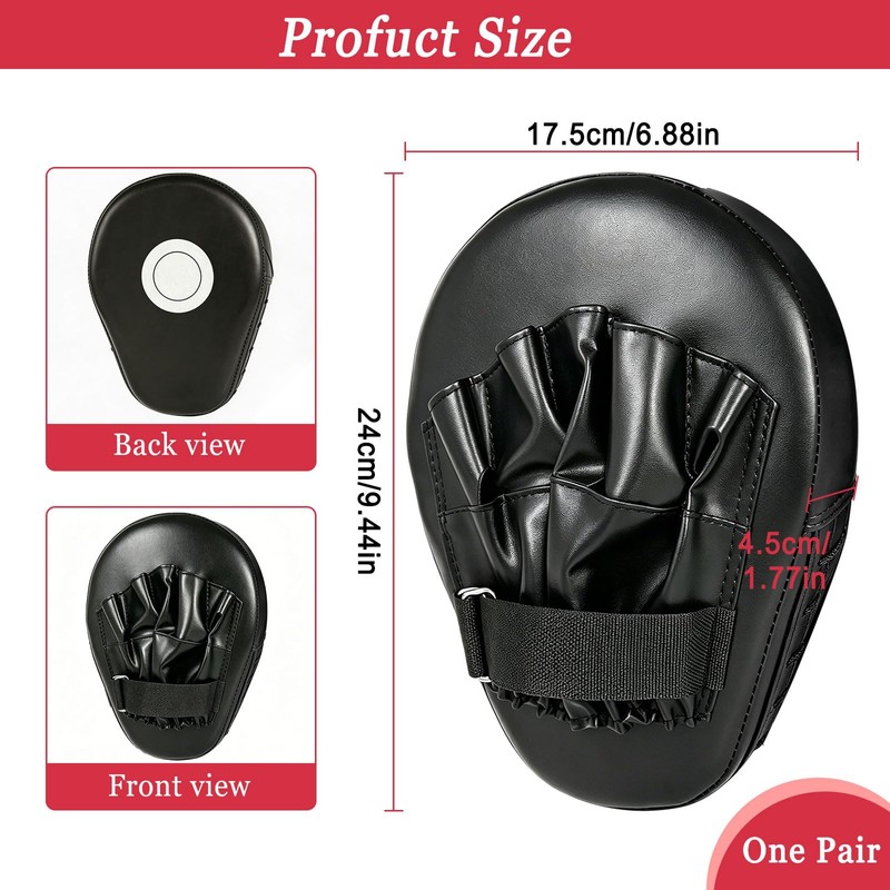 Boxing Pads Focus Mitts, Hook and Jab Punch Bag Target