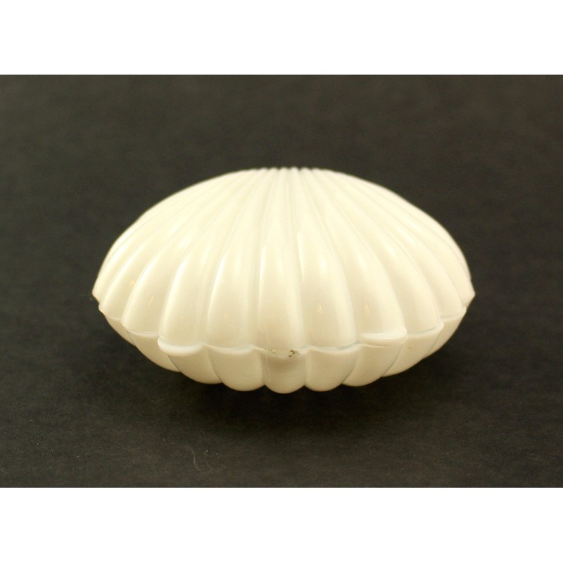 2.5 Inch White Plastic Seashell Clam Shell Party Favors Bulk