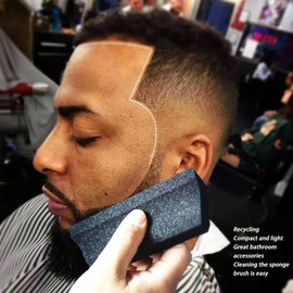 Beard Cutting Sponge, Compact Beard Cleaning Sponge, Easy to Use Hair Cleaning Sponge, Broken Hair, Sponge Brush for Sink, Bathroom