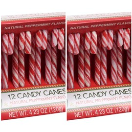 Original Peppermint Candy Canes, 4.32 ounces (2 PACK)- (24 Canes Total)