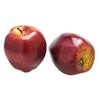 JEDFORE Fake Dark Red Apple Simulation Artificial Lifelike Plastic Red