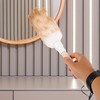 2 Pcs Lambswool Duster, Wooden Handle With Hanging Rope, Anti