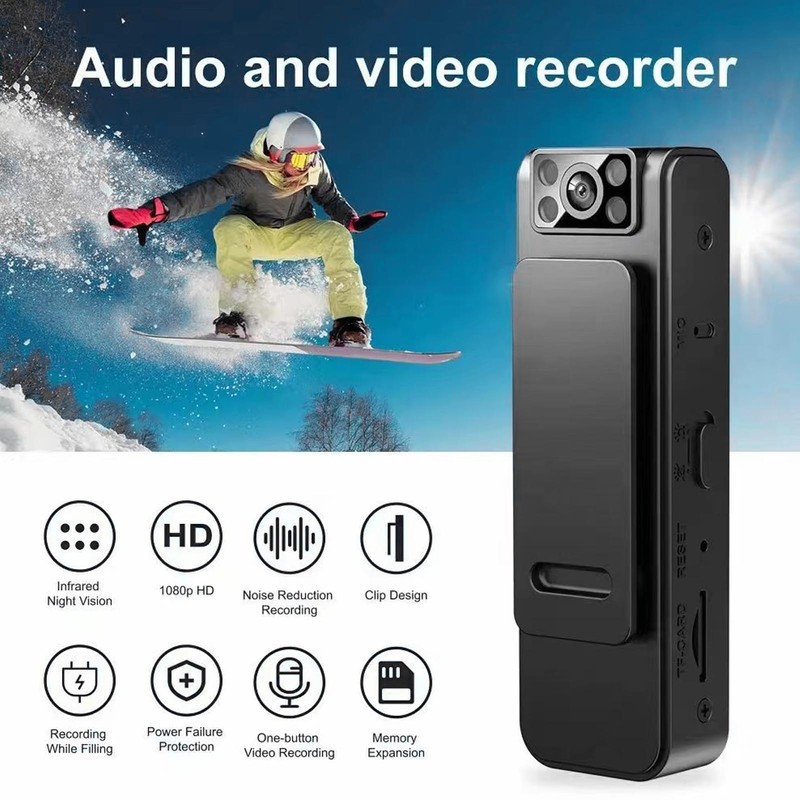 Small Body Cam 1080P HD Mini Portable Wearable for Law