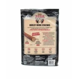 ATVPDKIKX0DER Cadet Toro Bully Hide Sticks All-Natural Dog Chews, 9"-12" (Pack of 12)