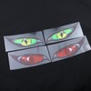 4 Pairs Car Stickers PVC Reflective Motorcycle Automatic Decoration Windscreen