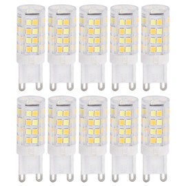 10PCS G9 220V LED Lamp Dimmable Ceramic LED Bulb Replace Halogen Lamp for Chandelier