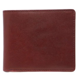 BlissLeather (Tochigi Leather Vono Made in Japan) Luxury Bi-fold Wallet, Bi-Color, Made in Japan, red brown_1