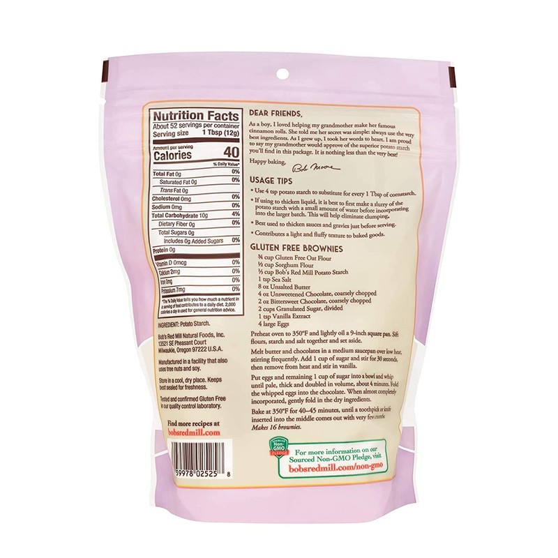 Bob's Red Mill Potato Starch, Resealable Stand up Bag, 22