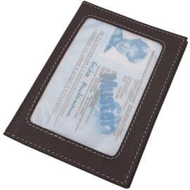 myledershop Buffalo Leather ID Card Holder / Credit Card Wallet in 3 Colours - MJ Design Germany -