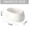 zeeooil Sugar Packet Holder 2 Pieces Ceramic Sugar Containers (White)