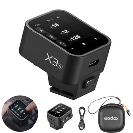 GODOX X3-N TTL inalámbrico Disparador de Flash para la cámara Nikon,OLED Pantalla táctil transmisor de Flash,batería de Litio incorporada Soporte de Carga rápida,X2T-N XPro-N Versión de actualización