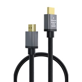 Elecom ECDH-HDP10SBK HDMI Cable, Premium Bend-resistant Nylon Mesh, 3.3 ft (1 m), 4K, 2K, Aluminum Connector, 18Gbps ARC, Compatible with TVs, Computers, Game Consoles, Etc., Black