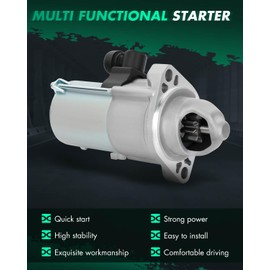 SCITOO Starters fit for Honda for Accord L4 2013-2016 for CR-V L4 2015-2016 2.4L 10914 K24W9 2015-2016 31200-5A2-A51, 31200-5A2-A52, SM-74009, SM740-09, SM74009, SM74009