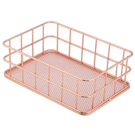Fdit Cesta de almacenamiento de maquillaje, soporte organizador de