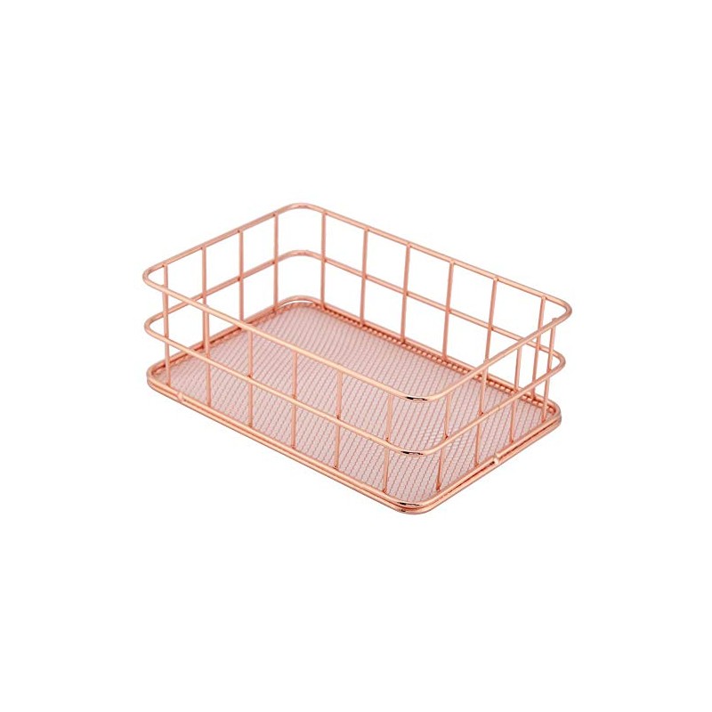 Fdit Cesta de almacenamiento de maquillaje, soporte organizador de