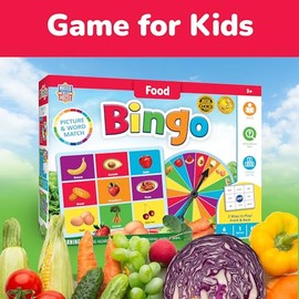 MasterPieces Juegos para niños - Juego de Bingo de Comida