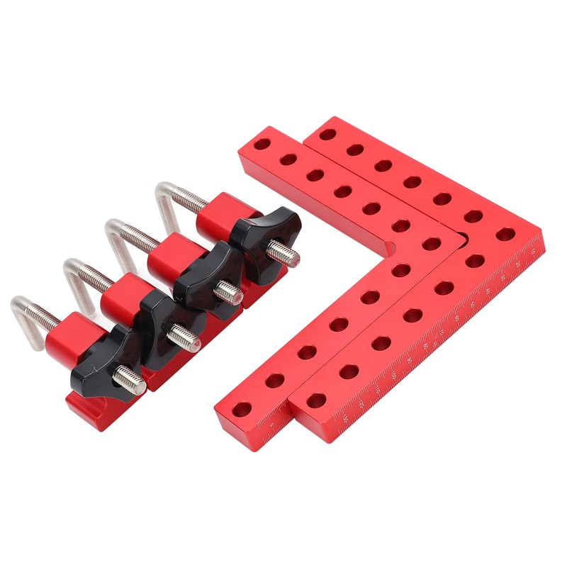 Square Positioning Ruler Kit Aluminum Alloy Right Angle 90 Degree