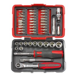 KS Tools 922.0644 Ultimate 44-Piece Set of Sockets/Accessories 1/4 Inch Drive