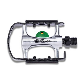 Contec Bicycle Pedals CP-043 Aluminium CrMo Axle, MTB/ATB with Reflector, 240 g, Suitable for E-Bike