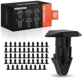 A-Premium 50PCS Nylon Rear Hood Cowl Weatherstrip Retainer Mounting Clip Compatible with Honda CR-V 1997-1999, Civic 1992-1999, Civic del Sol 1993-1997 & Acura Integra 1992-1999 - For 7mm Hole