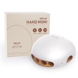 NIPLUX HAND MOMI Hand Fir Hand Care, Relaxation Device, Palm Fingers, Heat Press, Pressurizing, Warming, Press Points, Hand Rest, Moisturizing, Japanese Company, Cordless, Unisex, Respect for the Aged Day, Gift, Birthday, Father, Mom, Women, Men, Father'