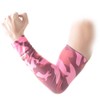 COOLOMG Manga Antideslizante para el Brazo, con Almohadilla Protectora Camuflaje/Rosado
