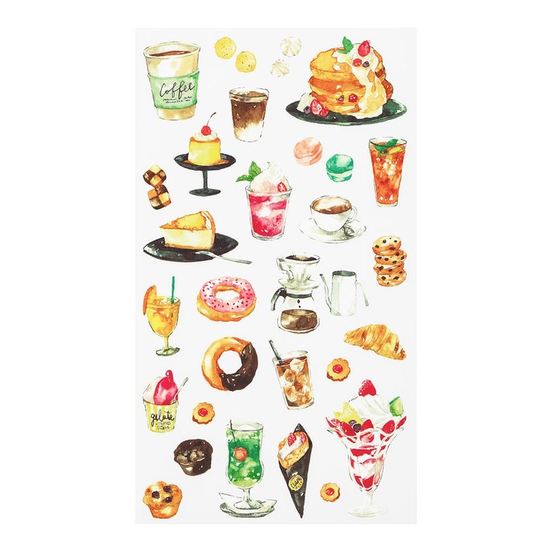 Midori 82584006 Sticker Decal Snack Pattern