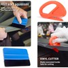 KIMISS Cutter Squeegee Vinyl Safety Cutter Fieltro Borde Squeegee Scraper