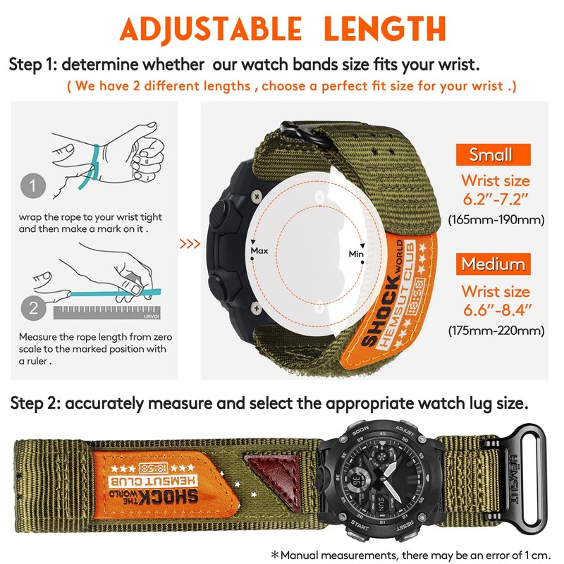 24mm Watch Band Strap for Casio GA-2000 PRG-600/650 PRW-6600, Super