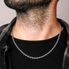 Silvadore 4mm ROPE Silver Chain for Men Women Necklace -