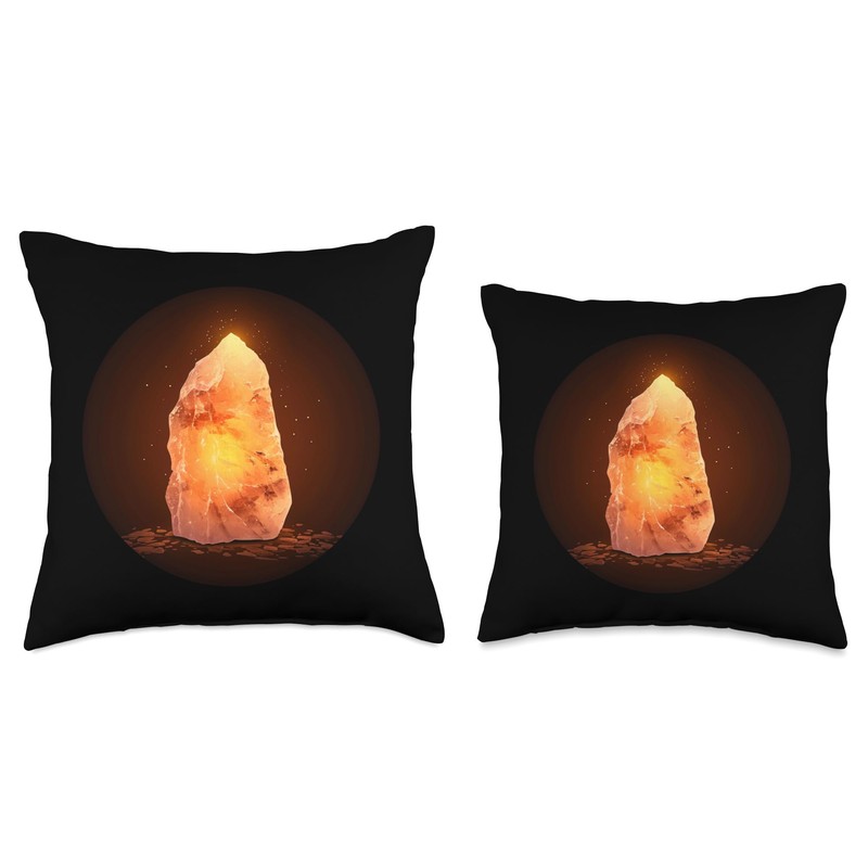 Cool Himalayan salt lamp Throw Pillow