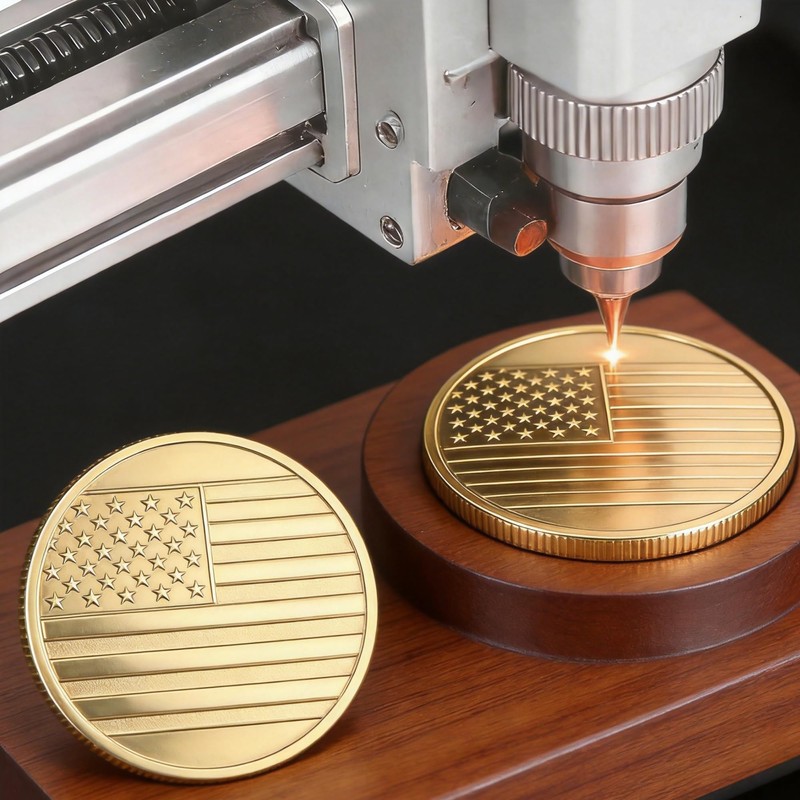 Hgnova 12 Pcs Alloy Blank Challenge Coin 40mm, 2mm Thickness