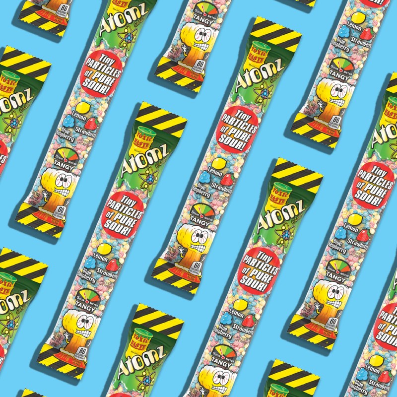 TOXIC WASTE - Atomz - Sour, Tangy, Chewy Candy -