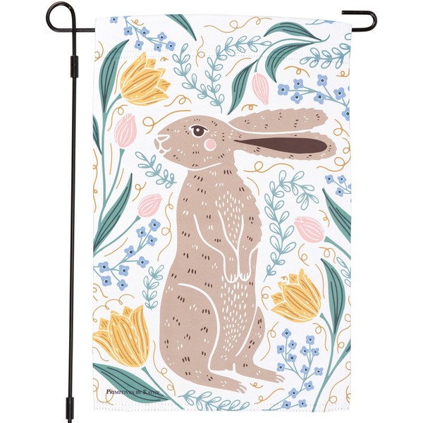 Primitives by Kathy Decorative Double-Sided Garden Flag - Rabbit Folk
