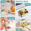TeamFar Stainless Steel Bento Box, 18.6oz/550ML Metal Small Bento Lunch
