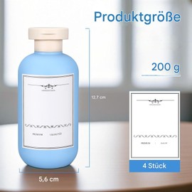 Travel Shampoo Bottle, Empty Plastic Squeeze Bottles 6.8 oz with Flip Cap, Lotion Container for Toiletries, Travel Size Shampoo and Conditioner (Blue/Orange/Pink, 200 ml)